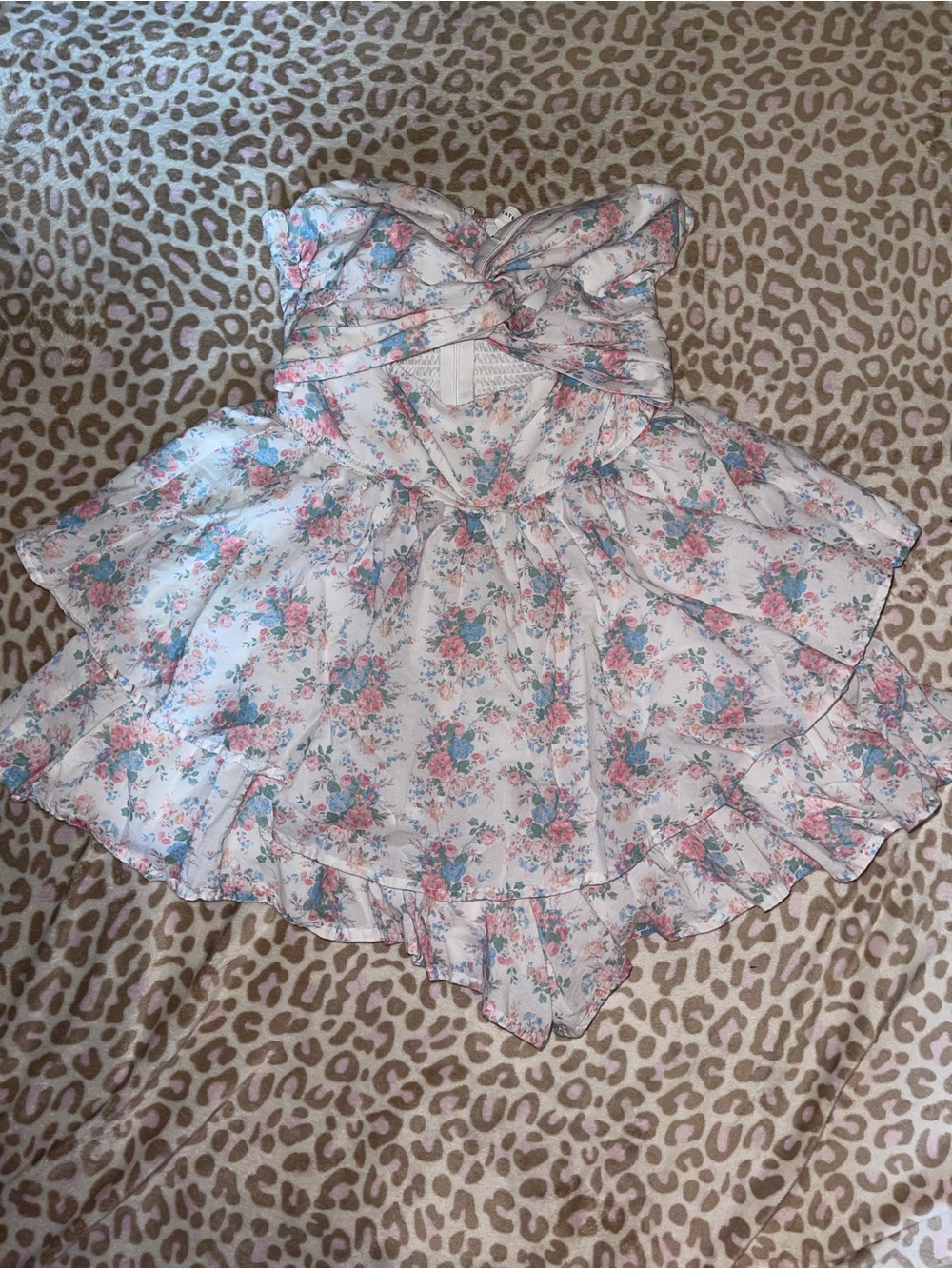 Y2K Altar’d State Floral Ruffle Mini Dress/romper Cottagecore Fairycore XS